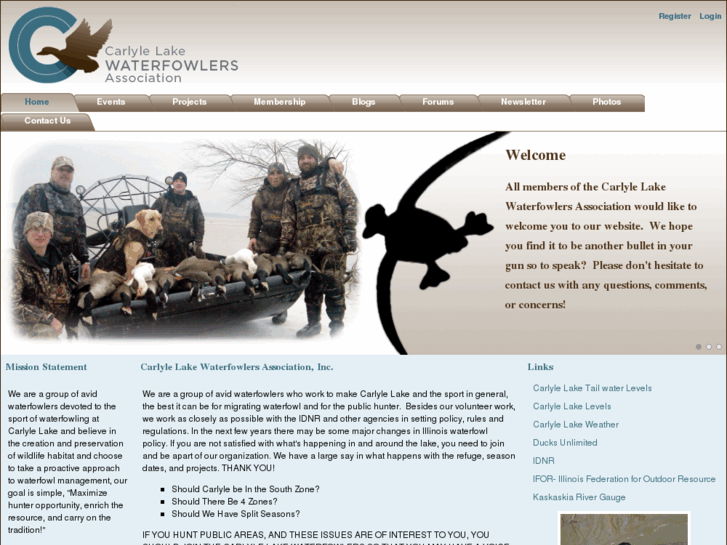 www.carlylelakewaterfowlers.com