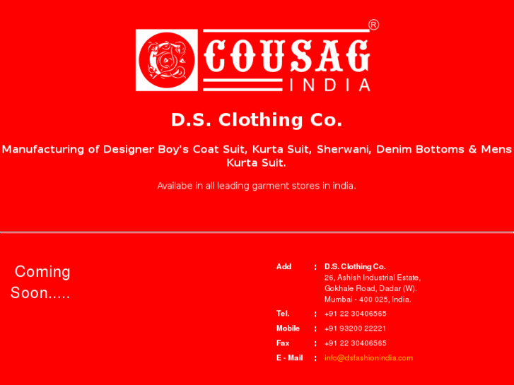 www.dsfashionindia.com