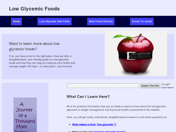 www.low-glycemic-foods.org