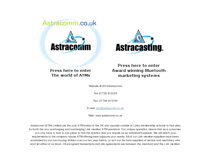 www.astracomm.co.uk