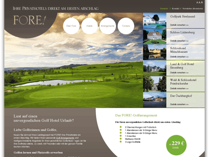 www.fore-golf-hotels.de