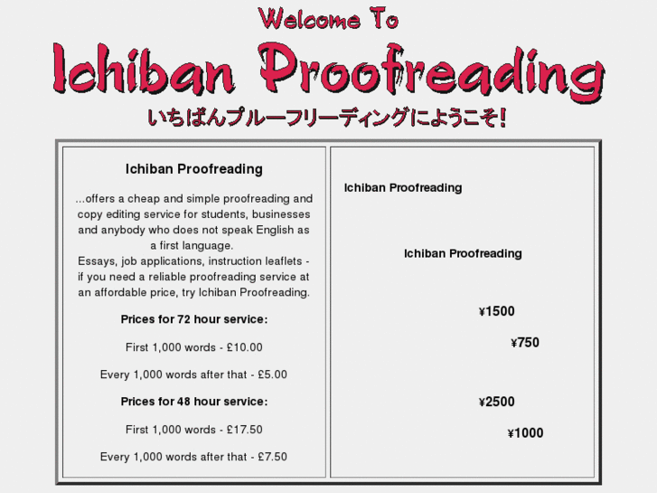 www.ichibanproofreading.com