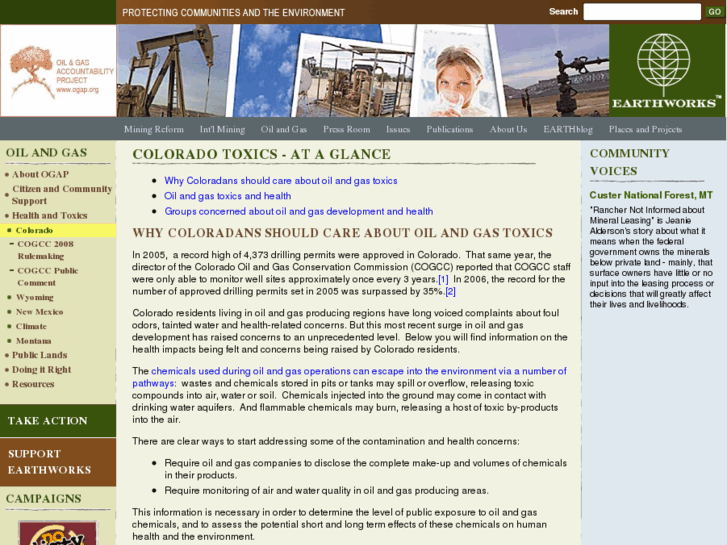www.oilandgastoxics.org