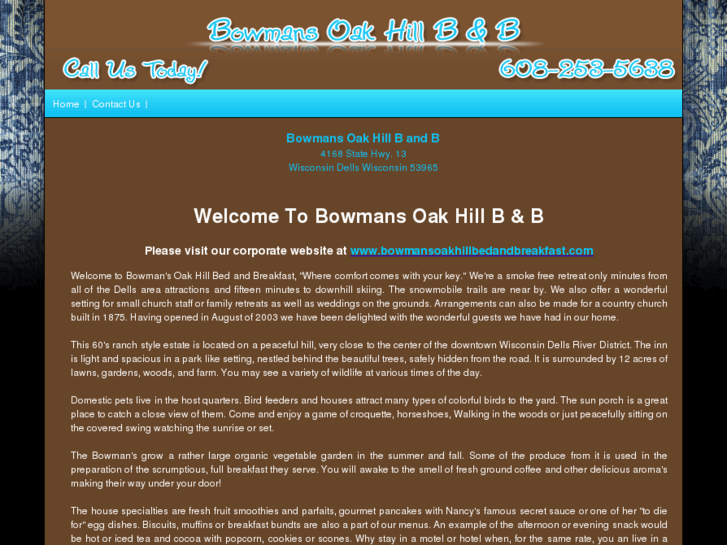 www.bowmansoakhillbandb.com