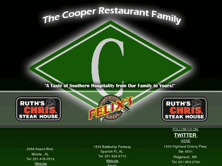 www.cooperrestaurants.com