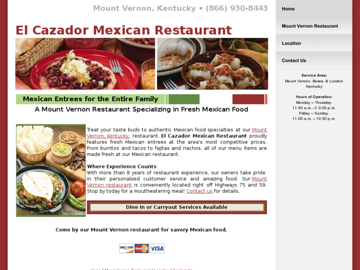 www.elcazadormexicanrestaurant.com