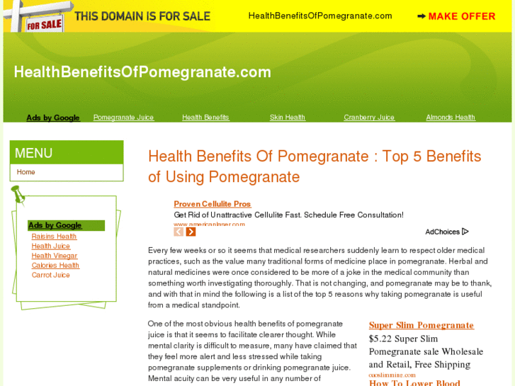 www.healthbenefitsofpomegranate.com