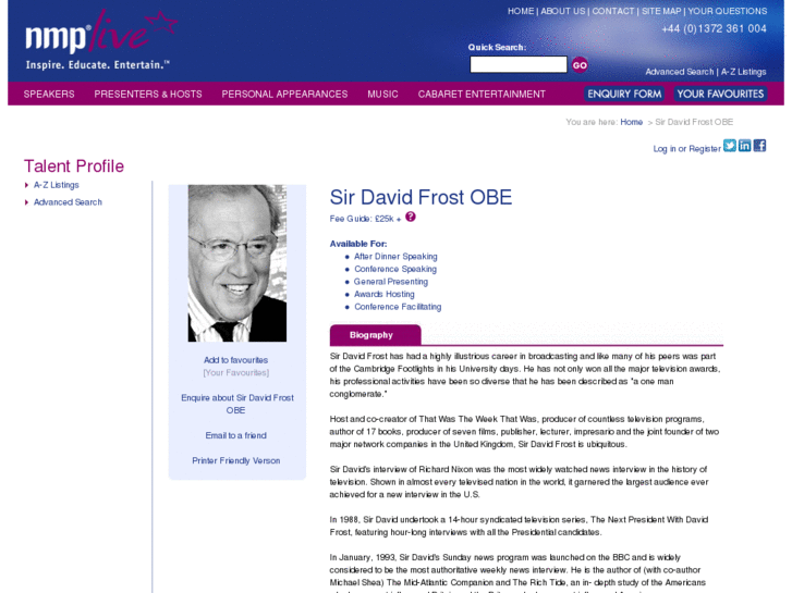 www.sirdavidfrost.com