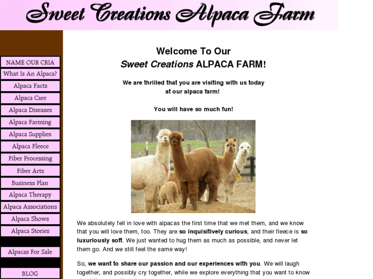 www.sweet-creations-alpaca-farm.com