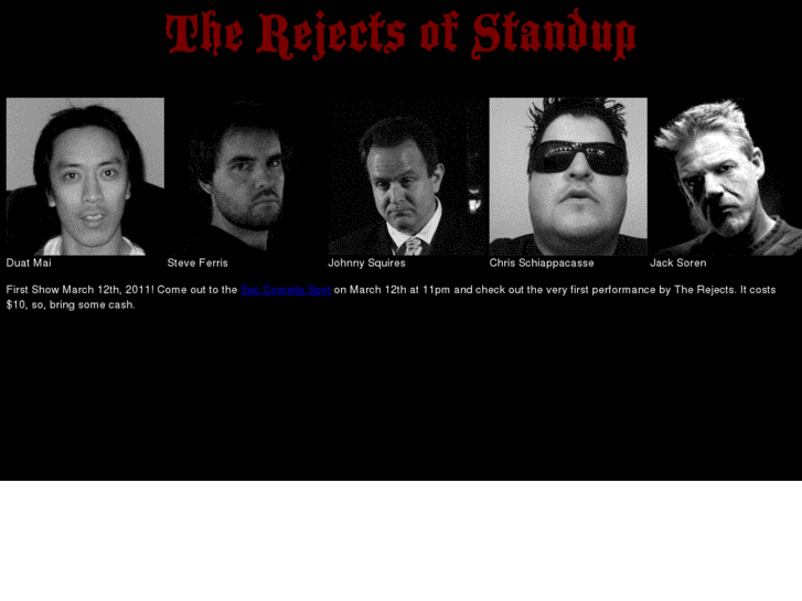 www.therejectsofstandup.com