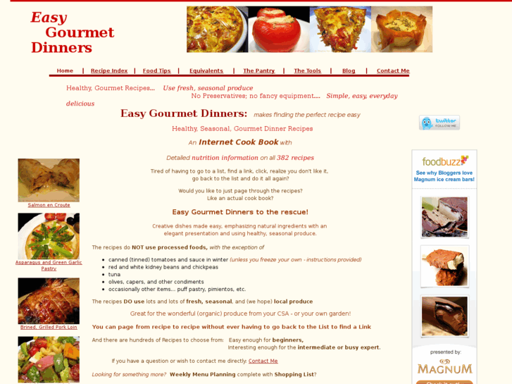 www.easygourmetdinners.com