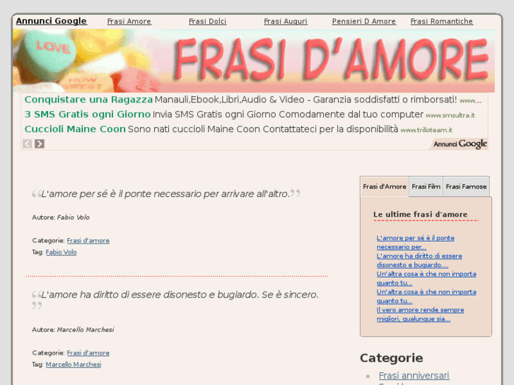 www.frasidamorefamose.com