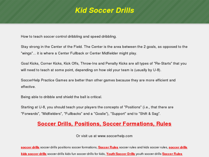 www.kidsoccerdrills.com