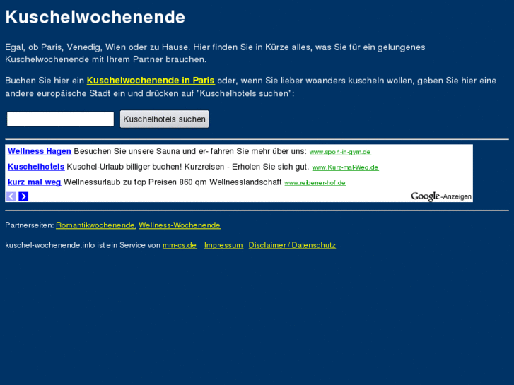 www.kuschel-wochenende.info