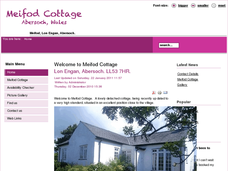 www.meifodcottage.com