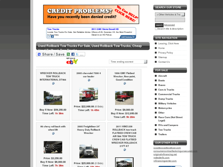 www.rollbacktowtrucksforsale.com