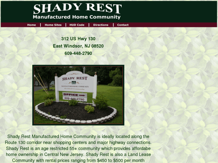 www.shadyrestmhc.com