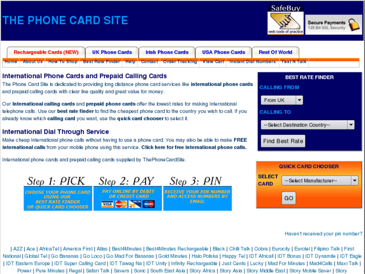 www.thephonecardsite.com