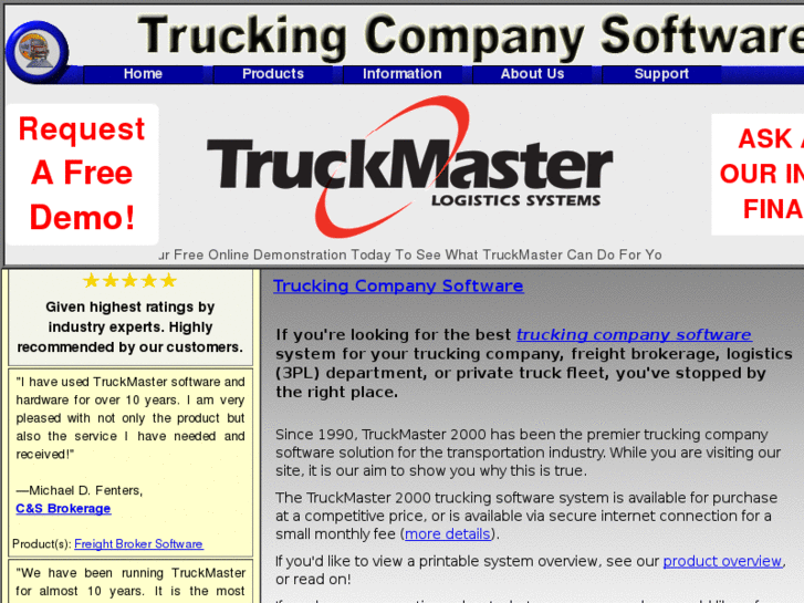 www.truckingcompanysoftware.biz