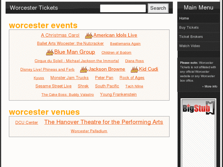 www.worcestertickets.org