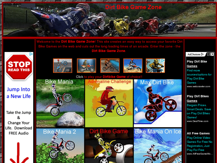 www.dirtbikegamezone.com