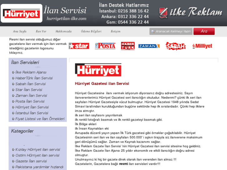 www.hurriyetilan-ilke.com