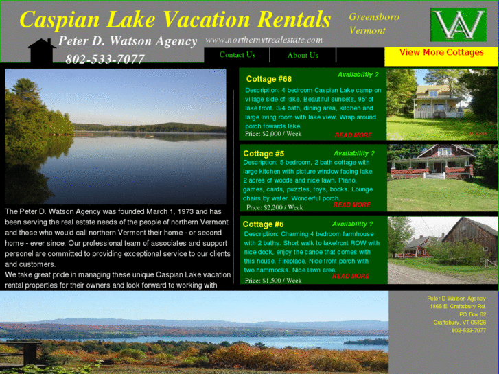 www.caspianlakerentals.com