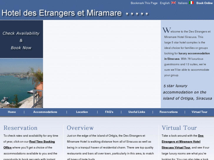 www.hoteldesetrangersetmiramare.com