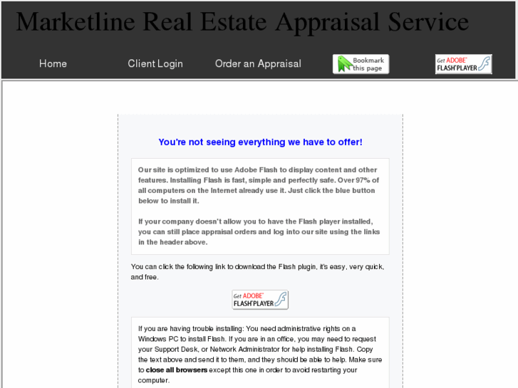 www.marketlineappraisal.com