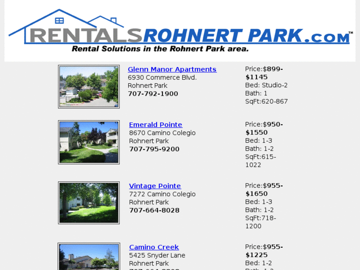 www.rentalsrohnertpark.com