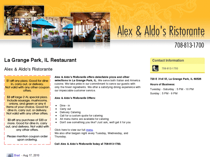 www.alexandaldosrestaurant.com