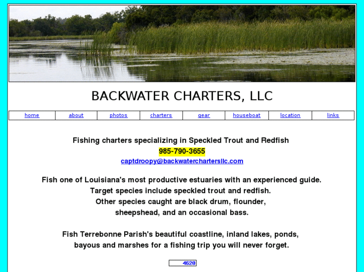 www.backwaterchartersllc.com