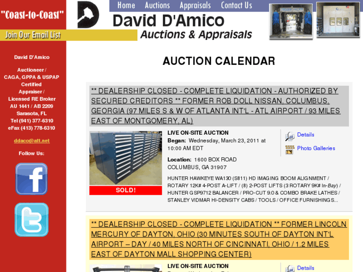 www.damicoauctions.com