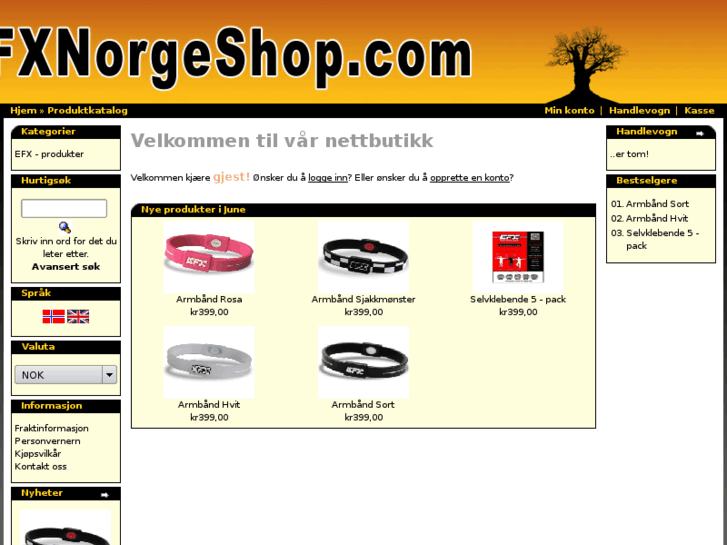 www.efxnorgeshop.com