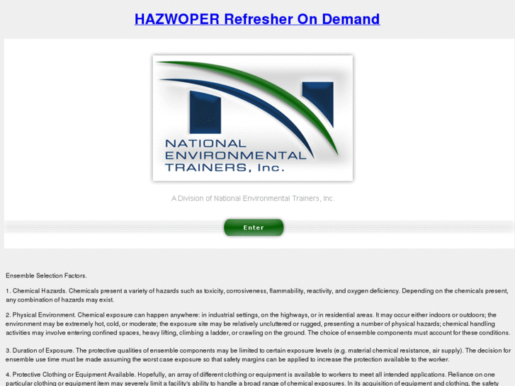 www.hazwoperrefresherondemand.com