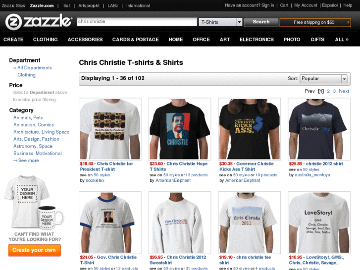 www.chrischristieshirts.com