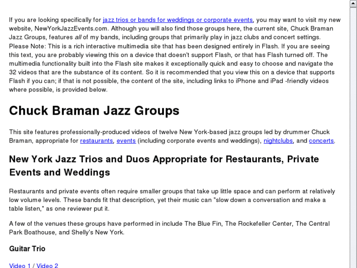 www.chuckbramanjazzgroups.com