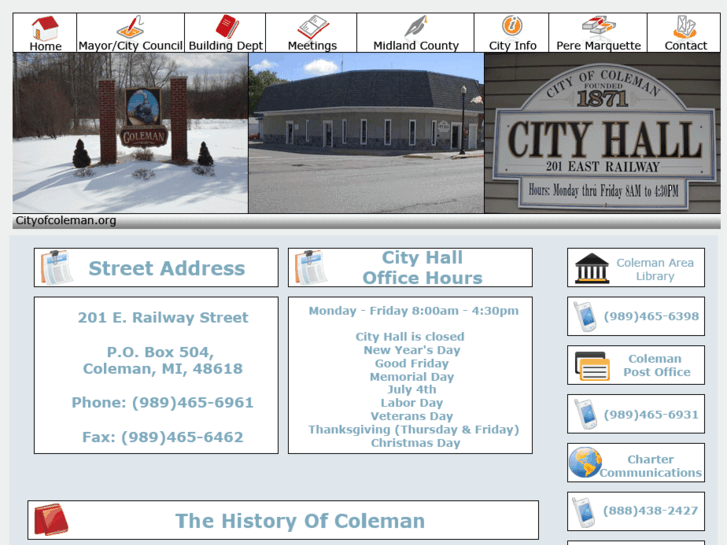 www.cityofcoleman.org