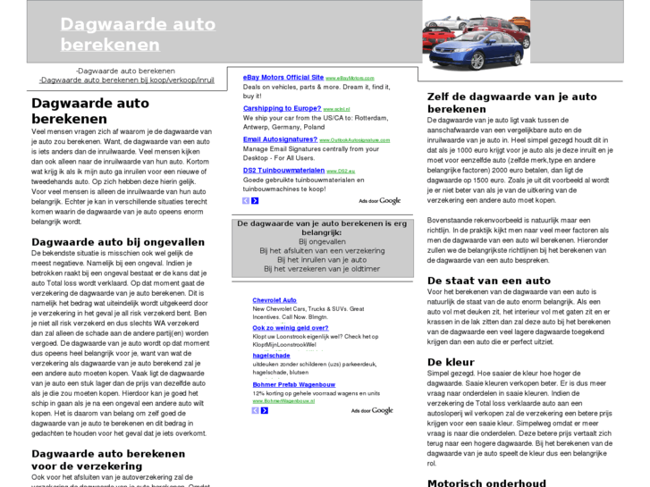 www.dagwaardeautoberekenen.net