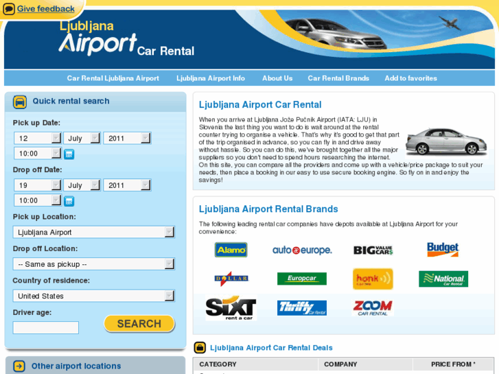 www.ljubljanaairportcarrental.net