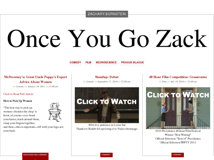 www.onceyougozack.com