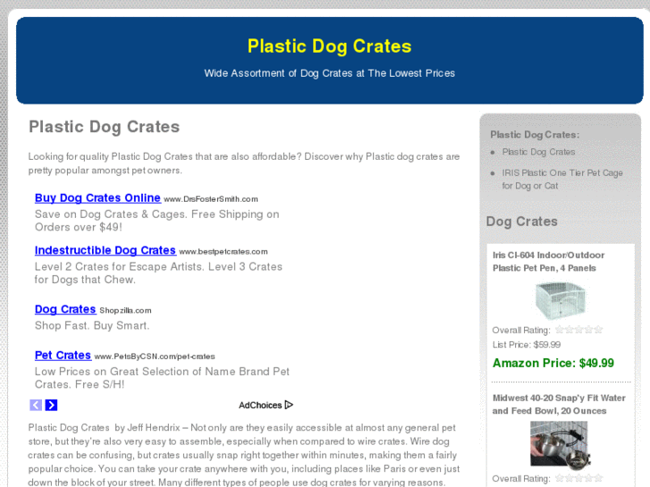 www.plasticdogcrates.org