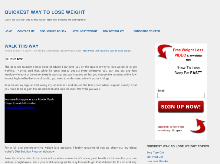 www.1quickestwaytoloseweight.com