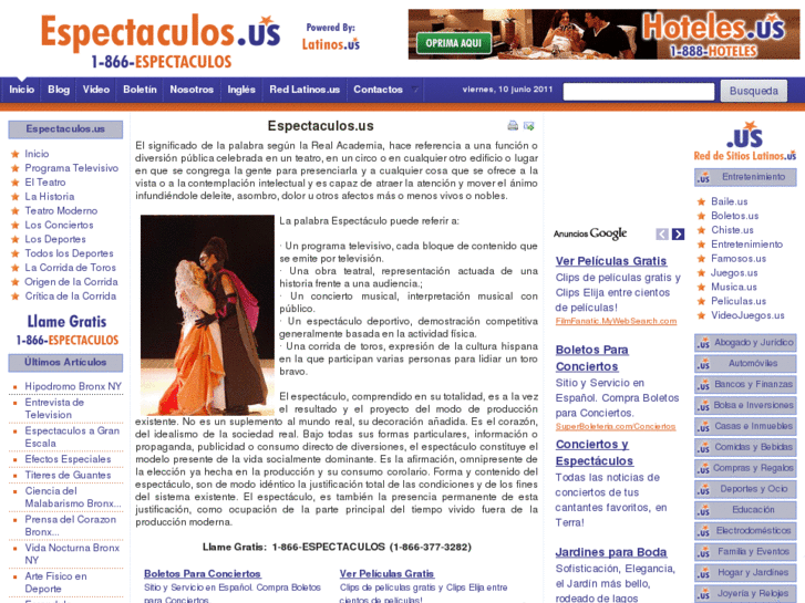 www.espectaculos.us