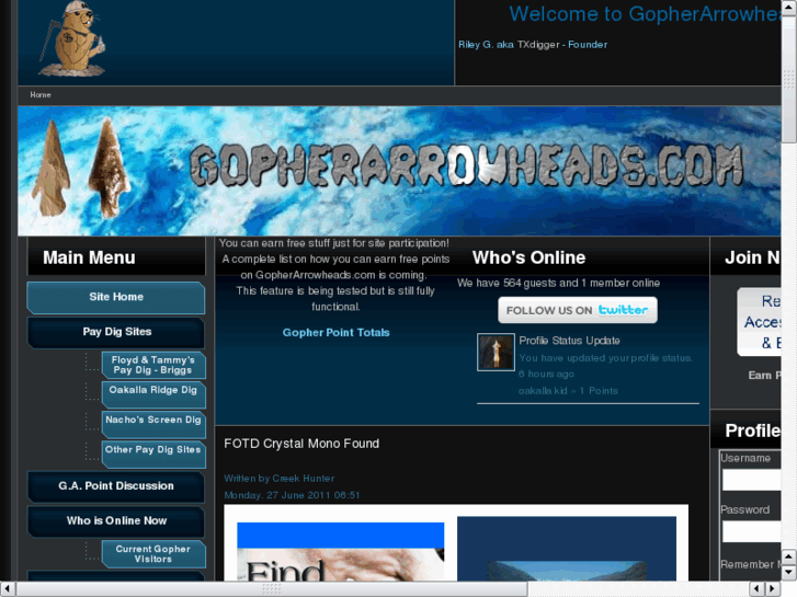 www.gopherarrowheads.com