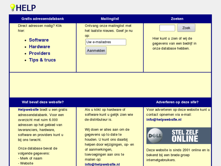 www.helpwebsite.nl