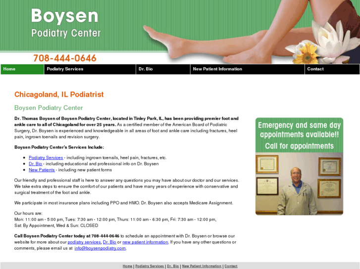 www.boysenpodiatry.com