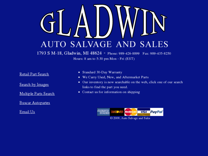 www.gladwinautoparts.com