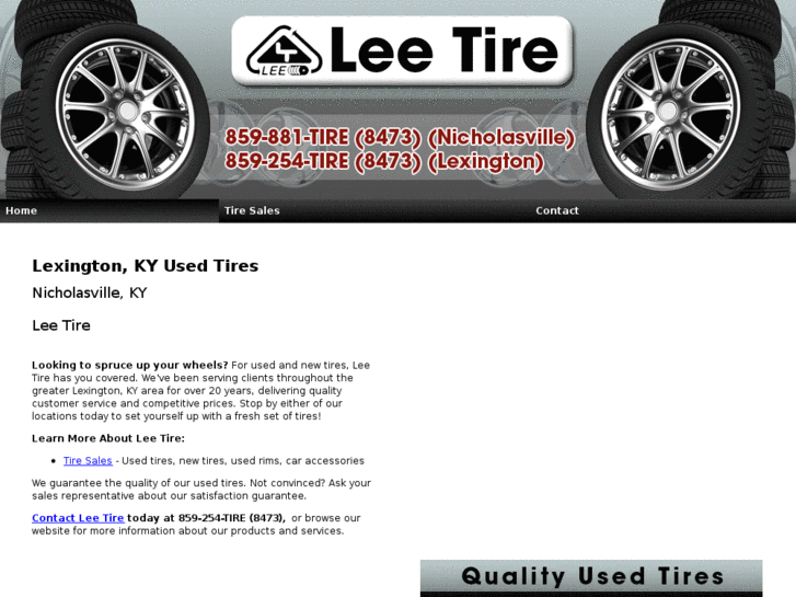 www.leenewandusedtires.com