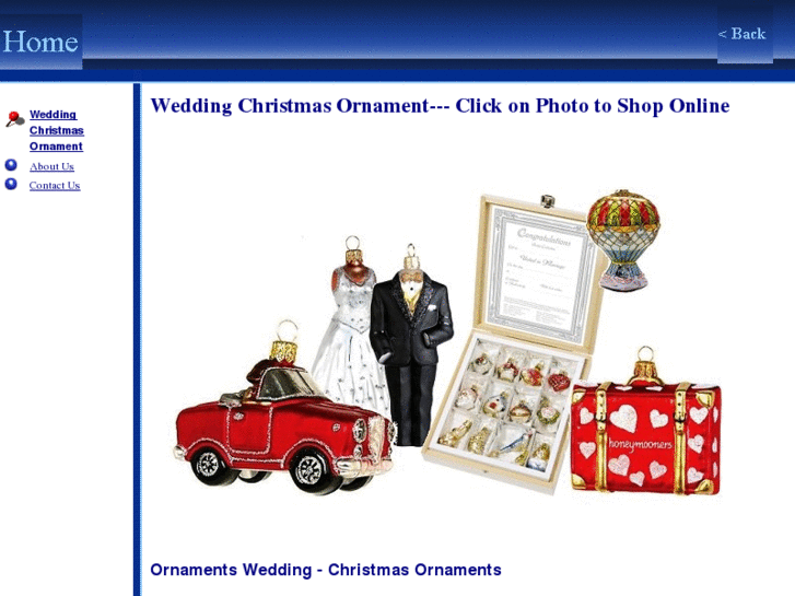 www.weddingchristmasornament.com